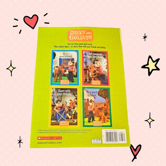 Vtg Davey and Goliath coloring book with stickers NOS - Picture 5 of 5